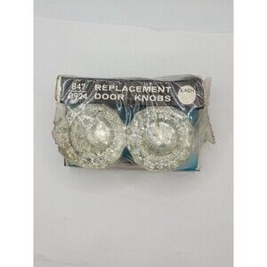 BNIP MintCraft Mortise Lock Door Knob 847- 0925Glass Crystal Knob Glass 12 Point